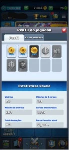 Conta Clash Royale XP 7 Arena 7