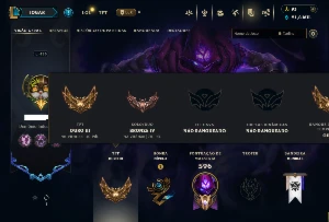 Bronze 4 com TODOS os Champs e 162 Skins ( MID / ADC / JG )