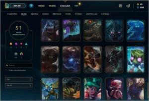 Conta League of Legends LVL 226 | Gold 4 26PDL LOL