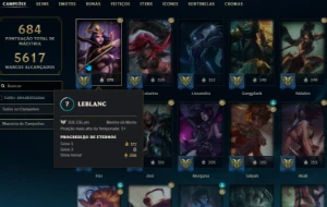 Conta League of Legends LOL