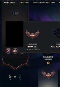 Conta League of Legends LOL