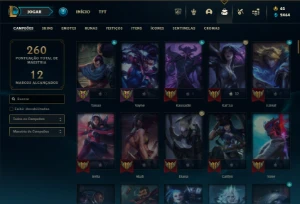 Platina 3 com 130 Champs e 55 Skins ( ADC / MID ) - League of Legends LOL