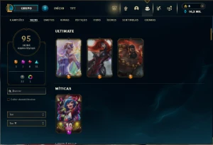 Prata 3 com TODOS os champs e 95 Skins ( ADC / SUP ) - League of Legends LOL
