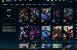 CONTA LEAGUE OF LEGENDS, PLAT 4 LVL 239 LOL
