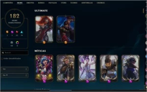 CONTA LEAGUE OF LEGENDS, PLAT 4 LVL 239 LOL