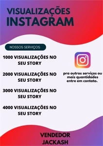 1000 VISUALIZAÇÕES EM SEU STORY INSTAGRAM - Social Media