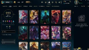 Conta LoL Platina 3, TFT Mestre, Nivel 642, 223 Skins - League of Legends