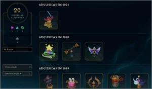 Conta de league of legends - 243 skins -  6 anos de uso. LOL