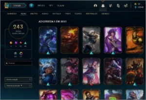 Conta de league of legends - 243 skins -  6 anos de uso. LOL