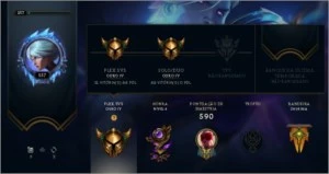 Conta de league of legends - 243 skins -  6 anos de uso. LOL