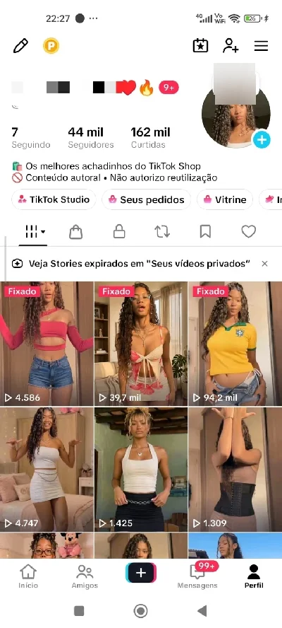 🔥 Conta Tiktok 44K Seguidores + Tiktok Shop Ativo 🔥