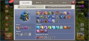CV 12 bem upada + 5 construtores + 1.000 gemas - Clash of Clans