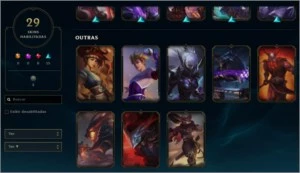flex platina 4 - 29 skins - League of Legends LOL