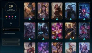flex platina 4 - 29 skins - League of Legends LOL