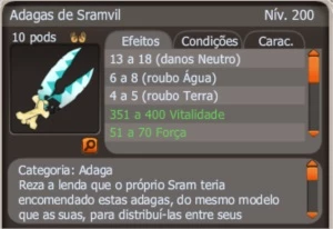 Adagas de sramvil (spiritia) - Dofus