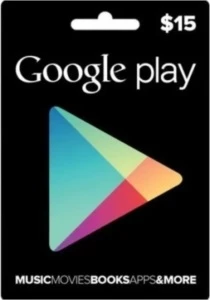 CARTÃO GOOGLE PLAY STORE GIFT CARD R$15 REAIS BR ANDROID - Gift Cards