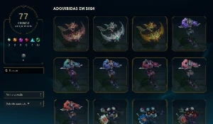 Conta LoL 397 Skins - Lv. 644 - Bronze 1 - League of Legends