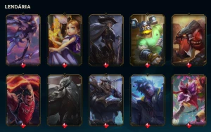 Conta LoL 397 Skins - Lv. 644 - Bronze 1 - League of Legends