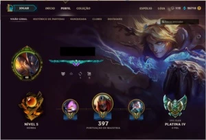 Conta Platina 4, Todos os champs, 165 skins! - League of Legends LOL