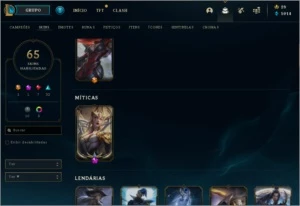 Venda Imediata - Conta gold com mmr bom 62 skins - League of Legends LOL
