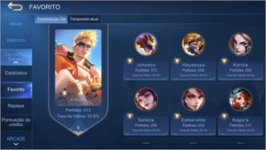 Conta mobile legends