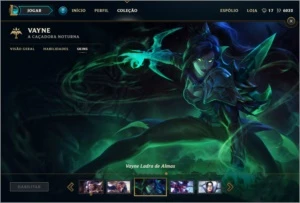 CONTA DIAMANTE S7 COM ANNIE HEXTEC E VAYNE LADRA DE ALMAS - League of Legends LOL