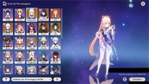 Conta AR55 pity 24 50/50 com 6 personagens 5* e 2 armas 5* - Genshin Impact
