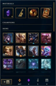conta de lol unranked com 11 skins e mais 29 nos espólios - League of Legends