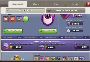 Clash of Clãns CV 14 Semi full