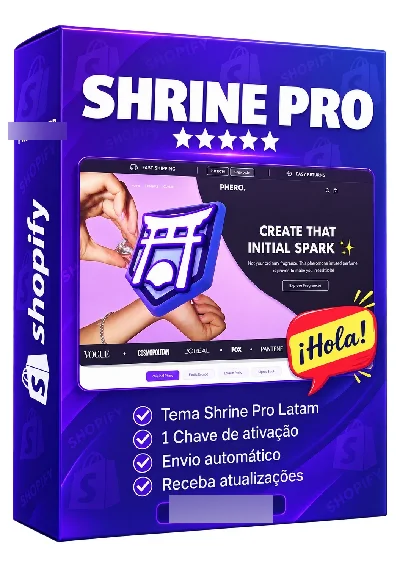 Tema Shrine Pro Shopify Espanhol Latam + Chave de Ativação - Sites, Lojas e Sistemas Prontos Sites e Scripts