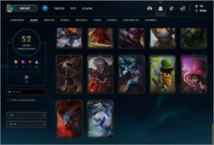 Conta prata 3 com 52 skins e 94 champs - League of Legends LOL