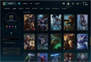 Conta prata 3 com 52 skins e 94 champs - League of Legends LOL