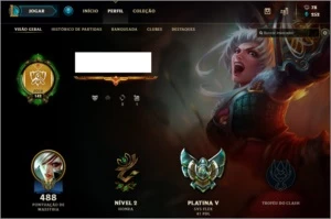 conta de league of legends LOL
