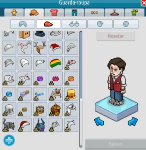 Habbo Conta (Visu. Vampiresco + Sandália Hermes + Colete R.