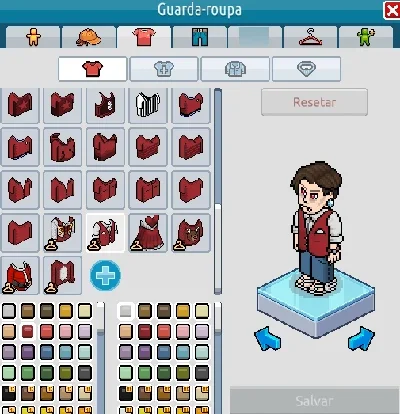 Habbo Conta (Visu. Vampiresco + Sandália Hermes + Colete R.