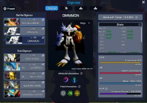 Conta end game DSR 2 omegamon, time va, vir , data , free - Digimon Super Rumble