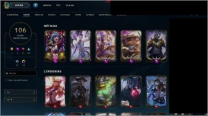 Conta League Of Legends Sem Elo - Level 106 - 106 Skins LOL