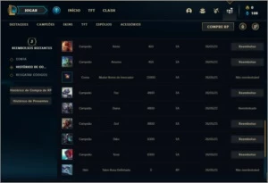 Conta unranked com 20 champs e 2 skins - League of Legends LOL