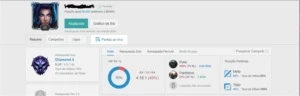 Conta DIAMANTE 4 com mmr de MESTRE - League of Legends LOL