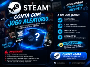 🔥 CONTA STEAM COM 1 JOGO ALEATÓRIO 🎮 | SURPRESA GARANTIDA!
