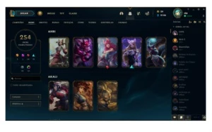 Conta League of Legends Ouro 2 254 skins LOL