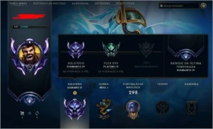 Conta de lol lvl121 d4 com mmr bem alto - League of Legends
