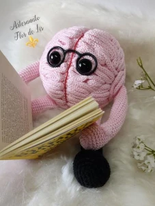 Amigurumi Cérebro - Artesanato e Personalizados
