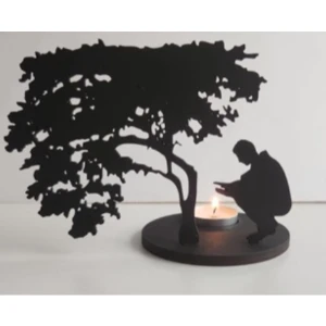 Kit Luminárias Religiosas em MDF com Vela - Artesanato e Personalizados