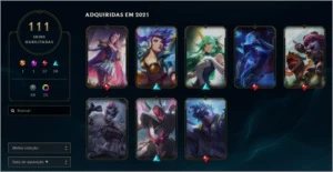 Vendo conta LOL  Diamante I   todos champions 111 skins - League of Legends