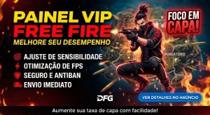 Painel Free Fire - Melhore sua Capa e Dê Só Vermelho