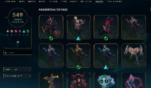 Conta Lol 2011 Todos Os Champs 648Skins - League of Legends
