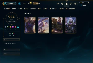 Bronze 1 com TODOS os Champs e 224 Skins + 3 Prestigios - League of Legends LOL