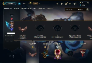 Bronze 1 com TODOS os Champs e 224 Skins + 3 Prestigios - League of Legends LOL