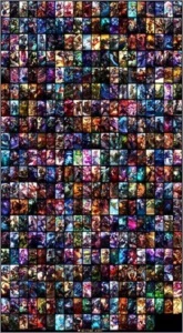 League of Legends - CONTA 400 Skins + Elo Top e All Cham LOL